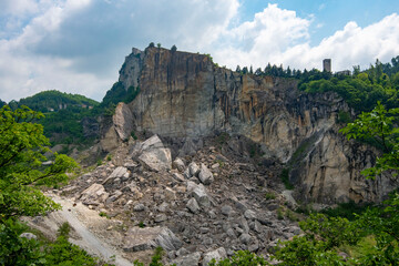 Cliff Collapse in Rural Area