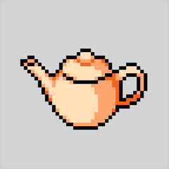 Pixel art illustration Teapot. Pixelated Teapot. Teapot warm tea drink icon pixelated
for the pixel art game and icon for website and video game. old school retro.