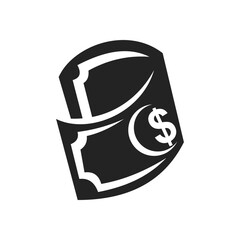 money logo template. Icon Illustration Brand Identity. Isolated and flat illustration. Vector graphi