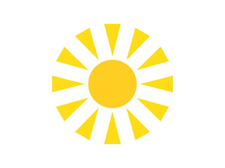 太陽アイコンのイラスト