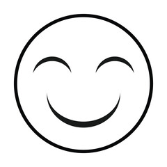 smiley face icon vector