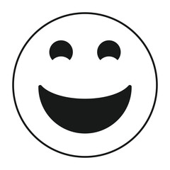 smiley face icon vector