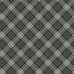 Tartan seamless pattern, grey and black can be used in fashion decoration design. Bedding, curtains, tablecloths