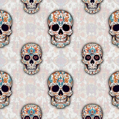Skull_colorfull Pattern