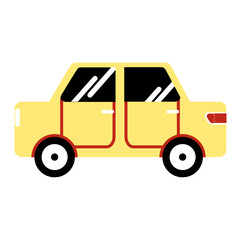 car isolated on white