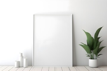 Soft and Stylish Wall Decor Frame Mockup, generative, ai