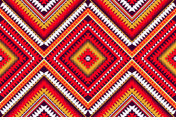 seamless ethnic rotary repeat fabric and tile design purple red white yellow