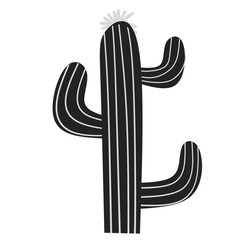 Silhouette Cactus Vector 