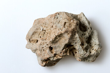 Stones on a white background