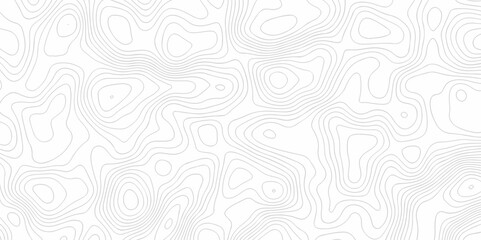 Seamless pattern with lines Topographic map. Geographic mountain relief. Abstract lines background. Contour maps. Vector illustration, Topo contour map on white background, Topographic contour lines.