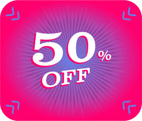 50% off