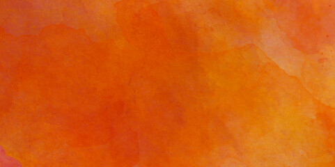 Abstract grunge vintage of orange wall watercolor abstract colorful background. yellow wall texture grunge background. old darty vinttege wall backdrop aged background.