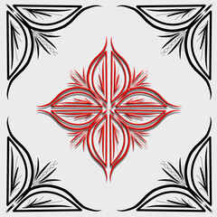 Fototapeta premium Vintage vector ornaments can be used for frames or great for backgrounds with floral patterns, modern floral grass is great in gold or other colors and applied in 3D.