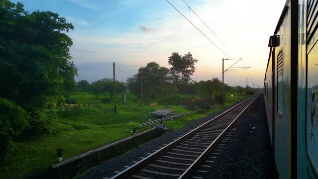 Indian Railway Beautiful Journey and Awesome Weather