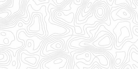 Seamless pattern with lines Topographic map. Geographic mountain relief. Abstract lines background. Contour maps. Vector illustration, Topo contour map on white background, Topographic contour lines.