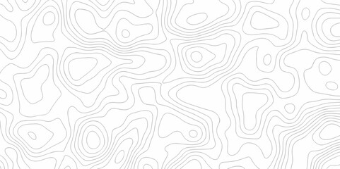 Seamless pattern with lines Topographic map. Geographic mountain relief. Abstract lines background. Contour maps. Vector illustration, Topo contour map on white background, Topographic contour lines.