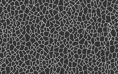 Stonework, tessellation background. Abstract, monochrome graphic. Black stones that form together into a cluster