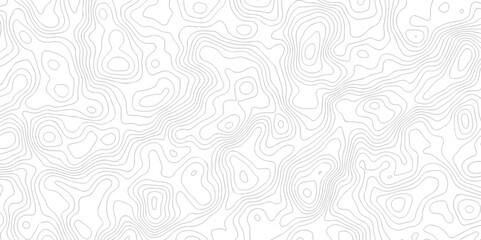 Panorama view gradient multicolor wave curve lines banner background design. Vector illustration. Black and white topography contour lines map isolated on white background.