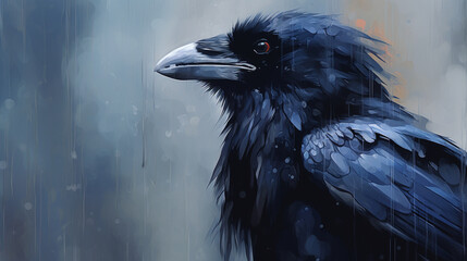 Halloween raven