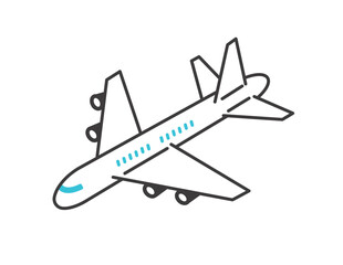 飛行機のアイソメのベクターイラスト素材