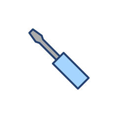 Screwdriver icon vector.tools sign and symbol