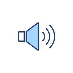 Speaker icon vector. volume sign and symbol. loudspeaker icon. sound symbol