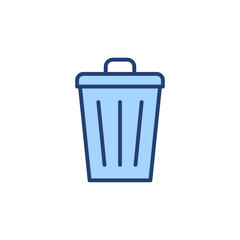 Trash icon vector. trash can icon. delete sign and symbol.