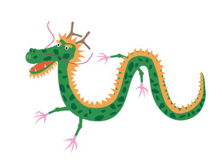 令和六年の干支である辰のキャラクター素材。