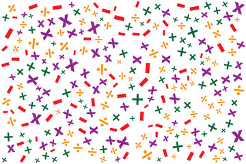 Obraz premium confetti on white