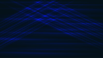 Shiny blue lines background. Geometrical design pattern.