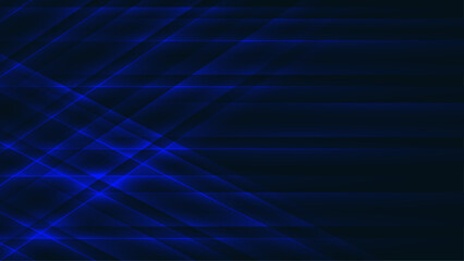 Shiny blue lines background. Geometrical design pattern.