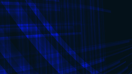 Abstract line design for geometry background. Shiny blue line pattern.