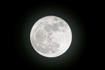 full moon in sky