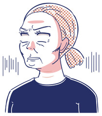 華麗に悲しむ女性（加齢そのものは悲しいことではありません）