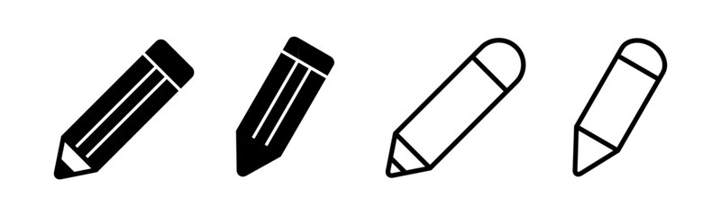 Pencil icon set illustration. pen sign and symbol. edit icon vector