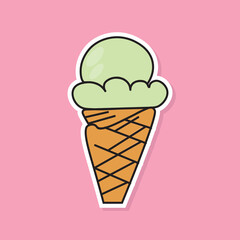 Ice cream milk sweet summer dessert cold gelato sundae cone scoop frozen delicious dairy favor