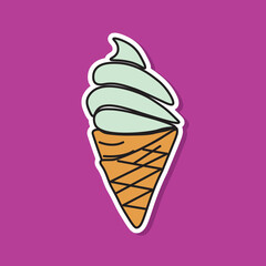 Ice cream milk sweet summer dessert cold gelato sundae cone scoop frozen delicious dairy favor