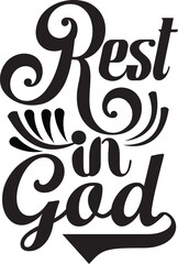 Obraz premium Rest in god