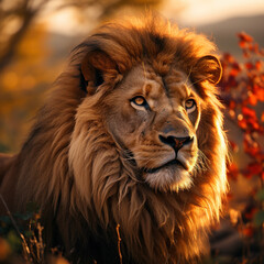 Lion, Wildlife Photography, Generative AI