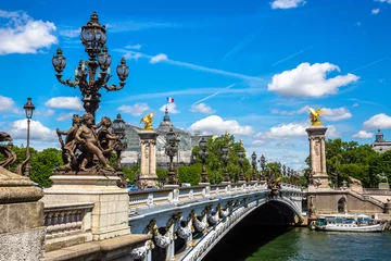 Photo sur Plexiglas Pont Alexandre III Bridge Pont Alexandre III in Paris, France
