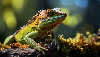 Obraz premium green lizard