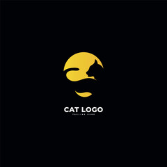 cat logo icon design template