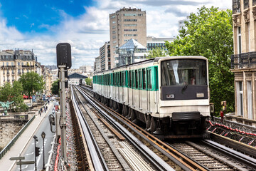 Naklejka premium Paris Metro is the one of the largest underground system in the world in Paris, France