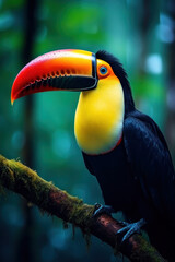 Obraz premium Tucan, Wildlife Photography, Generative AI