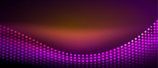 A sleek and stylish design featuring a smooth neon wave glowing against a dark background, perfect for adding a modern and edgy touch to any project