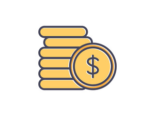 dollar finance icon design