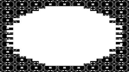 black and white frame