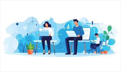 group of people in the office