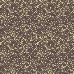 Seamless background with round golden random elements. Abstract ornament. Dotted abstract pattern
