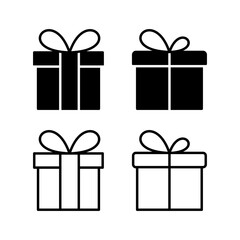 Gift icon vector. gift box icon. birthday gift